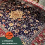 فرش دستباف تبریز 12 متری ساروق سرمه ای
