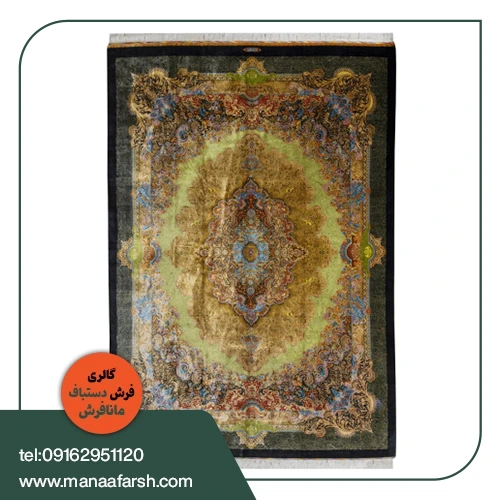 5478765677 فرش دستباف 12 متری تمام ابریشم مارک اشراف بافت قم