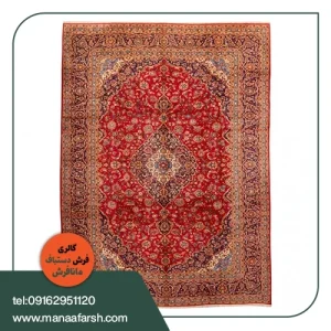 فرش دستباف 12 متری کاشان طرح شاه عباسی