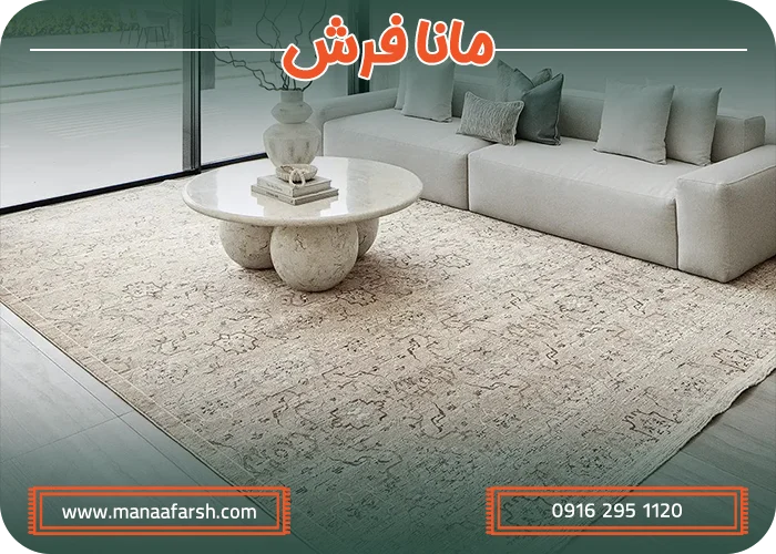 جدول پیشنهادی ابعاد فرش ماشینی برای فضاهای مختلف
