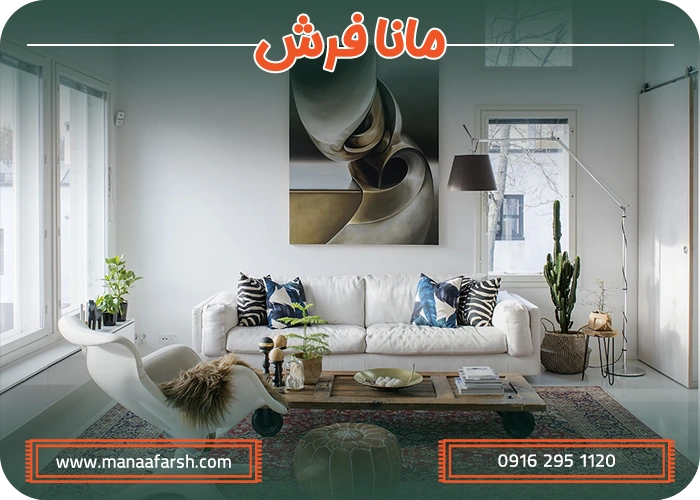 ترکیب رنگهای ترند با مبل سفید (۲۰۲۵)